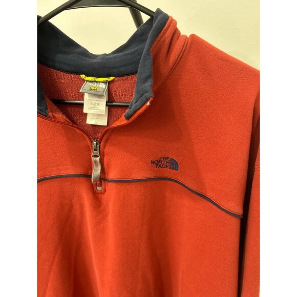 The North Face A5 Series Mens  Orange Red Quarter Zip Pullover XL - Picture 4 of 9